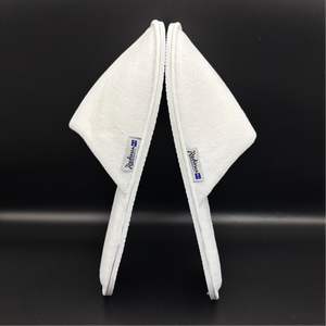 Pantuflas Desechables de Terciopelo Estilo <span class=keywords><strong>Hotel</strong></span> con Logotipo Cosido, Suaves y Duraderas para el <span class=keywords><strong>Hotel</strong></span> Radisson <span class=keywords><strong>BLU</strong></span> - Product Image 4