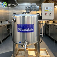 Commerciële fruitsap sterilisatiemachine, mini melkpasteurisatiemachine