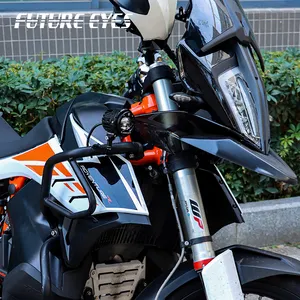미래의 눈 F20-P 유선 백라이트 스위치 채우기 운전 안개 보조 조명 오토바이 램프