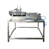 Machine de remplissage de miel semi-automatique/équipement/dispositif pour l'eau/liquide/condenser en conserve/sauce
