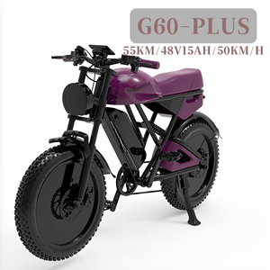 Nouveauté 2026 Vélo électrique à pneus larges 48v 1000w Motocyclettes électriques 45KMH Vélo électrique Vélos électriques pour adultes - Product Image 2