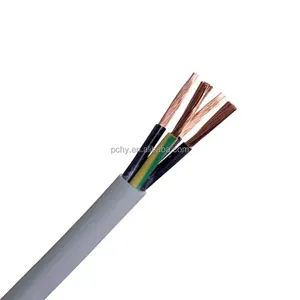 Fil électrique de construction de câbles BVVB RVVB 2x2.5mm 3x2.5mm câble de conducteur en cuivre solide/toronné recuit