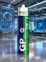 Mastic silicone acétique GP 668 à prise rapide, résistant à la moisissure, transparent, étanche pour salle de bain, cuisine, porte en verre