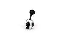 Conector Ethernet de red RJ45 a prueba de agua Pin de cobre 8p8c a través de enchufe de montaje de soldadura de chasis hembra para señal de Internet