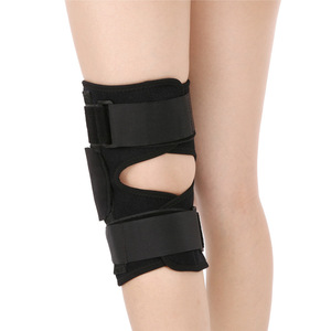 Leyubang <b>Knee</b> <b>Brace</b> Black Polyester Patellar <b>Support</b> Unisex Joint Fixation <b>Brace</b> - Product Image 1
