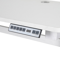 Bureau de jeu Atlantic Pro Carnegie Xl Xtrempro blanc en forme de V avec support d'écran et rangement