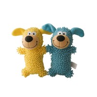 Jouet pour chien en peluche en forme d'âne de dessin animé - Jouet couineur résistant aux morsures et pour le nettoyage des dents, anti-ennui pour animaux de compagnie