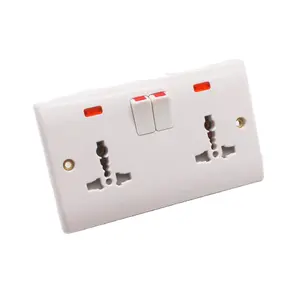 Electrical electric light double wall switch and socket manufacturers