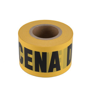 Elecpopular 2024 tùy chỉnh in cam <span class=keywords><strong>PE</strong></span> nhựa không có độ bám dính hàng rào cảnh báo băng cho thận trọng và nguy hiểm - Product Image 6