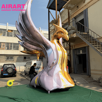 Modèle gonflable de phénix pour la décoration d'expositions d'art |   Peluche gonflable personnalisée en forme d'oiseau phénix pour les événements festifs
