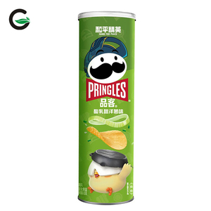 Priingles Potato Chips <strong>Barbecue</strong> Original Casual Afternoon Tea <strong>Snack</strong> Party <strong>Snack</strong> Canned - Product Image 6
