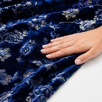 Tissu en velours imprimé simple face extensible et léger, toucher doux, motifs vibrants, idéal pour vêtements, ameublement et décoration intérieure – Vente directe usine