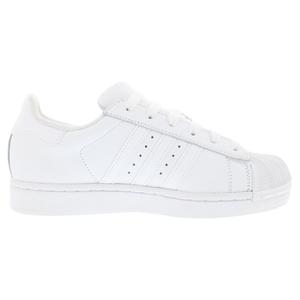 Chaussures Adidas Superstar II pour femmes, baskets de style basketball en cuir blanc - Product Image 2