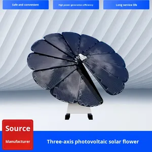 Máquina de Almacenamiento de Energía Solar Multieje con Seguimiento Automático Todo en Uno, Paquete de Baterías Sunflower, Controlador MPPT, Uso Comercial - Product Image 5