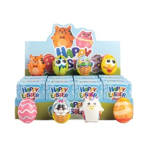 Jouets Squishy de Pâques en Mousse PU à Remontée Lente, Balles Anti-Stress, Jouets Sensoriels à Presser en Forme d'Œuf Animal, Cadeau pour Enfants, Boîte Mystère, Articles pour Paniers de Pâques - Product Image 5