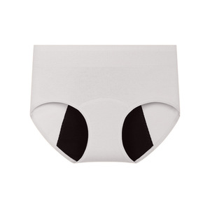 Braguitas menstruales de <span class=keywords><strong>bikini</strong></span> para mujer, de talle medio, de 3 capas, a prueba de fugas, absorbentes, de algodón puro, transpirables, de punto liso - Product Image 4