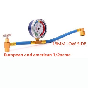 Manguera de Recarga R134A de 1/2 Pulgada, Aleación de Aluminio Azul/Dorado, 58 cm, para Recarga de Refrigerante de Aire Acondicionado para Autos OLIVER - Product Image 3