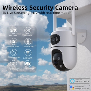 Cámara IP CCTV Económica, Pequeña, a Color, con Visión Nocturna, Inteligente, de Doble Lente, Wifi, Aplicación <span class=keywords><strong>Icsee</strong></span>, 4MP, PTZ para Exteriores, Seguridad para el Hogar - Product Image 6