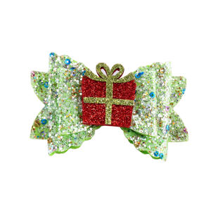 Barrettes à cheveux scintillantes de Noël pour filles coréennes, accessoires mignons pour enfants pour les fêtes - Product Image 5