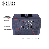 Sistema de Altavoces de Columna con Amplificador de Potencia y Procesador de Señal Digital Activo S800, Carcasa Metálica Portátil, Resistente al Agua, 4 Ohmios, Audio de Alta Resolución