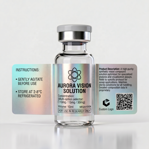 Etichetta Olografica Personalizzata in Vinile per Fiale <span class=keywords><strong>di</strong></span> Peptidi da 5ml e 10ml, per Uso in <span class=keywords><strong>Laboratori</strong></span> <span class=keywords><strong>di</strong></span> Ricerca - Product Image 4