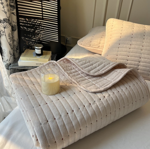 Set di biancheria da letto in pile caldo invernale, trapuntato, leggero, grigio bluastro, copriletto a 3 pezzi con 2 federe - Product Image 1
