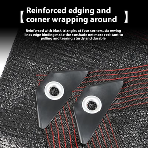 HDPE สานกันแสงยูวีแบบปรับได้ตามต้องการความหนาที่กำหนดเองได้หลังคาจอดรถที่บังแดดตาข่ายทรงสี่เหลี่ยมผืนผ้าใช้ในสวนและกลางแจ้งเพื่อการเกษตร - Product Image 3