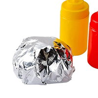 Feuilles de papier aluminium de qualité alimentaire avec logo personnalisé, papier nid d'abeille pour hot-dogs, papier d'emballage pour restauration rapide, papier enduit pour hamburgers