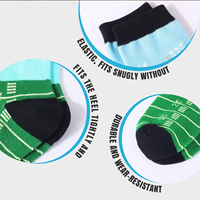 Chaussettes personnalisées à faible MOQ, imprimées sur mesure, en polyester/nylon, décontractées, sportives, rugby, tricotées, avec revers, pour l'été, livraison rapide, pour enfants et hommes