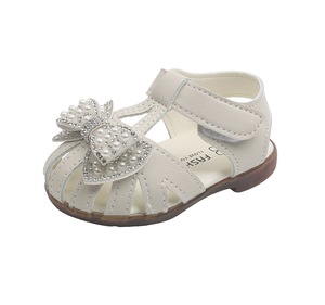 Sandalias para Bebé, Transpirables, con Diseño de Princesa, Zapatos para Recién Nacido con Suela Suave y Lazo, Zapatos para Caminar de 0 a 3 Meses - Product Image 1