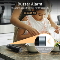 Timer Digital Alarm Waktu Dapur Memasak Belajar Hitung Mundur Timer Kubus Visual Plastik Ramah Lingkungan Layar LED