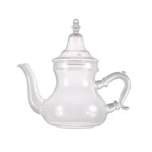 Speciale teiera in vetro resistente al calore borosilicato per teiera da tè marocchino per appassionati di teiere e bollitori