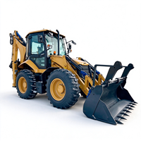 Backhoe Loader Top Brand BHL105 Heavy Duty Mesin Diesel 86kW 10500kg Efisiensi Tinggi Panjang Keseluruhan 6430mm Konstruksi