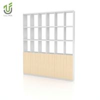 IULTRA Étagère de séparation double face autoportante géométrique moderne pour école et bureau avec cadre métallique grande taille