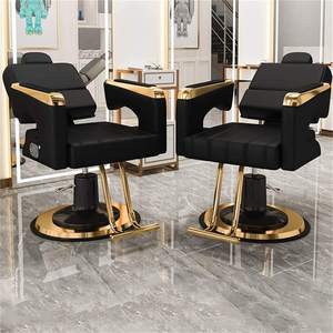 Fauteuil de salon de coiffure moderne haut de gamme, pivotant et réglable, pour barbier - Product Image 3
