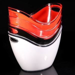 Custom Wholesales Bar Tool 8L Acrylic Clear Pail Cooler Wine Champagne <b>Tub</b> Cold Barrel Transparent Ingot Beer Ice Bucket - Product Image 6