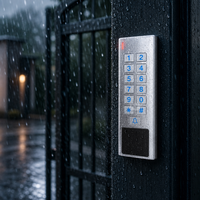 Système de contrôle d'accès avec lecteur de cartes RFID et clavier autonome en métal 125 kHz pour bureaux, hôtels et sécurité d'accès multi-portes