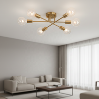 Luminaire suspendu LED moderne de style nordique pour chambre à coucher, maison, restaurant, salon, bureau, en fer forgé