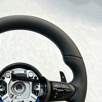 Volante Deportivo de Cuero Negro Perforado M Sport para BMW Serie F F10 F30 F31 F32 F20 E92 E60 X6 E71 X5 E70 M3 M4