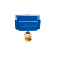 Vanne à boisseau sphérique motorisée électrique en laiton 2 voies 12V 24V 220V, commande automatique mini, DN8 DN15 DN20 DN25 DN32