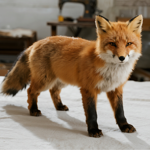 Modèle de renard animatronique réaliste en résine personnalisé, alimenté par moteur, pour la production cinématographique en intérieur/extérieur, les centres commerciaux, les écoles, les jardins, la décoration naturelle - Product Image 5
