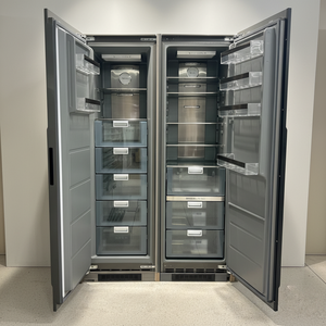 Réfrigérateur-congélateur <span class=keywords><strong>encastrable</strong></span> électrique sans givre 306L+222L, efficace énergétiquement et silencieux, pour usage hôtelier et domestique - Product Image 3