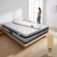 Matelas à ressorts ensachés Queen personnalisable avec logo, épaisseur 20 cm, en coton, pour la maison et la salle de bain, directement de l'usine OEM