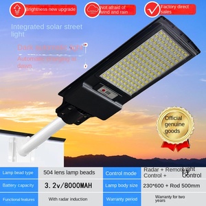 Lampe solaire LED de rue de haute qualité 200W, induction intelligente, modes d'éclairage multiples, IP68 pour jardin, extérieur, route, alimentation CA - Product Image 3