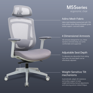 Peru phổ biến Ergonomic Ghế văn phòng với 4D tay vịn máy tính bàn ghế cadeira escritorio sillas Para computadora - Product Image 4