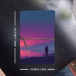 A6 Tạp Chí chu đáo quà tặng cho nhân viên nhân sự người xử lý phúc lợi của nhân viên với người đàn ông cảnh quan thành phố hoàng hôn nước bầu trời in - Product Image 6