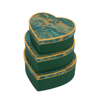 Boîte de rangement en carton en forme de cœur en gros avec couvercle et base décoratifs en papier pour armoire, cosmétiques et coffrets cadeaux
