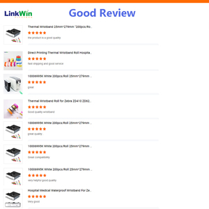 Cartucho de pulsera para impresora térmica directa de Hospital <span class=keywords><strong>Zebra</strong></span> ZD510 HC100 1 "10"/25mm * 254mm - Product Image 6