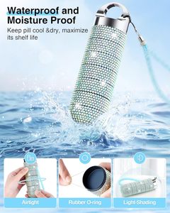 Boîte à pilules en aluminium de 7 jours avec logo personnalisé Organisateur de médicaments hebdomadaire durable pour l'organisation de stockage à domicile pour les pharmacies et les hôpitaux - Product Image 4