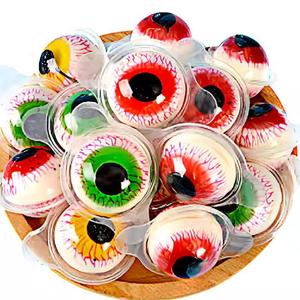 Custom Wholesale <strong>Halloween</strong> Scary <strong>Candy</strong> Eye Shape Halal <strong>Halloween</strong> Funny Eyeball Gummy <strong>Candy</strong> Sweets for Kids